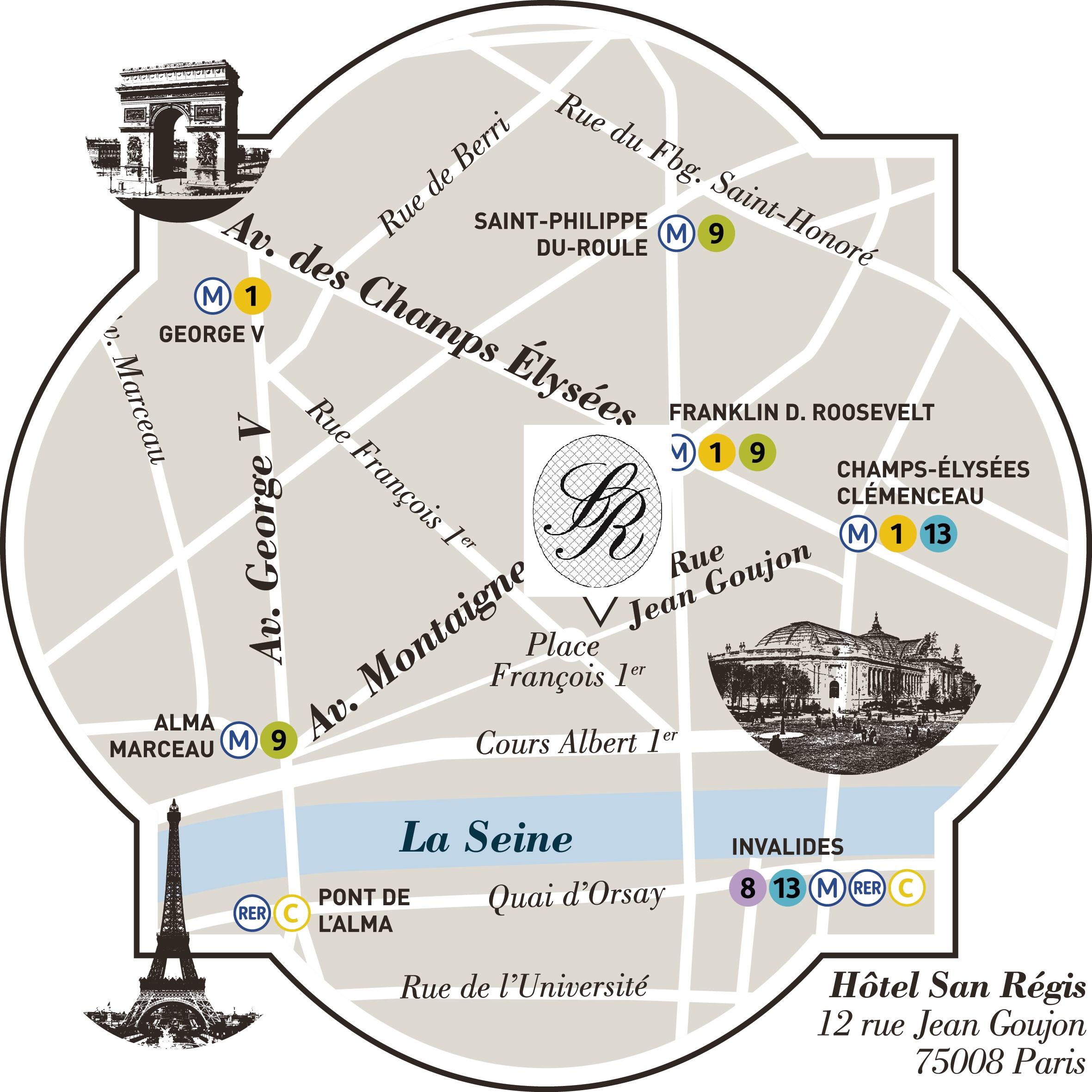Hotel San Regis Paris Luaran gambar